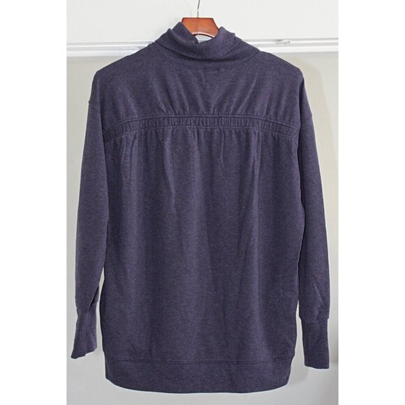 Athleta - Balance Cinch Turtleneck Sweatshirt in Crocus Violet Heather, L - Picture 5 of 11